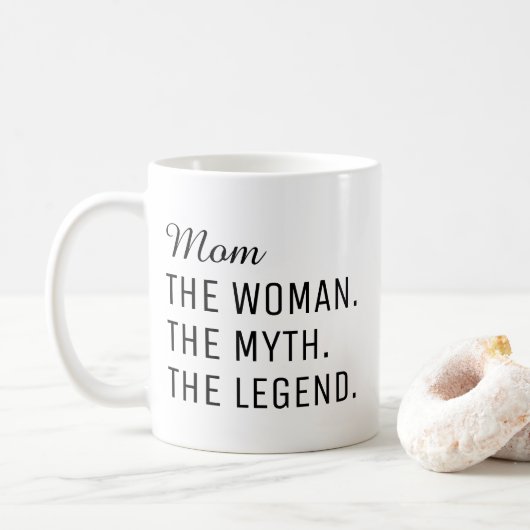 Mam de vrouw de mythe de legende, Moederdag Cof Koffiemok (Met donut)
