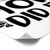 Mam deed het Afstuderen afgestudeerde trotse kinde Poster (Hoek)