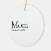 Mam Definition Quote Black en White Keramisch Ornament (Links)