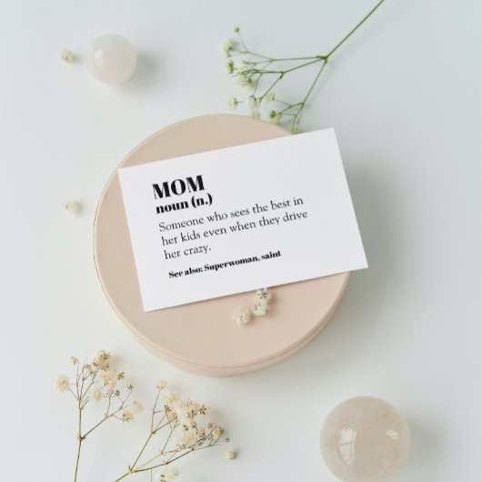 Mam Definition Word Noun Gift Moederdag Kaart