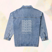 mam | Disco Stijl Tekst met Kindernamen Denim Jacket