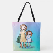 Mam & Dochter Tote Bag (Voorkant)