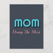 Mam doet het meeste - grappige moederoffertes feestdagenkaart (Voorkant)