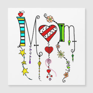 Mam Doodle Art Magnet Wenskaart
