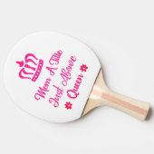 Mam een titel net boven Queen | MOEDERDAG Tafeltennisbatje (Zijkant)