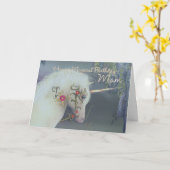 Mam Eenhoorn Verjaardag Kaart Magische Verjaardag (Gele Bloem)