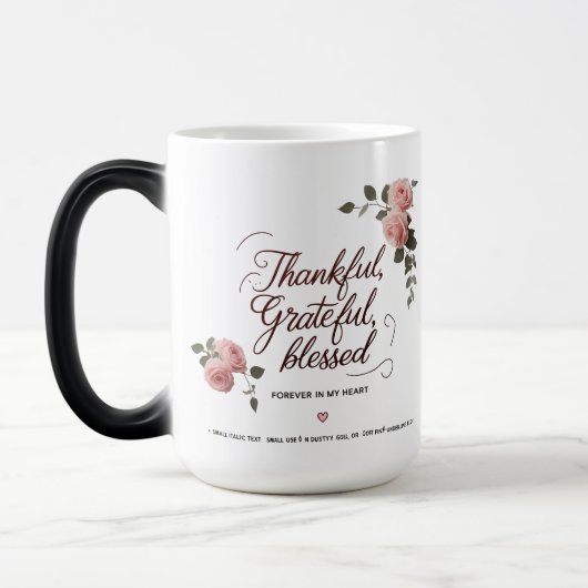 Mam – Eenvoudig Elegant Script | Magische Mok 15oz (Links)