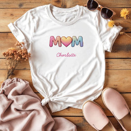 mam | Eenvoudig en klassiek mama leven T-shirt