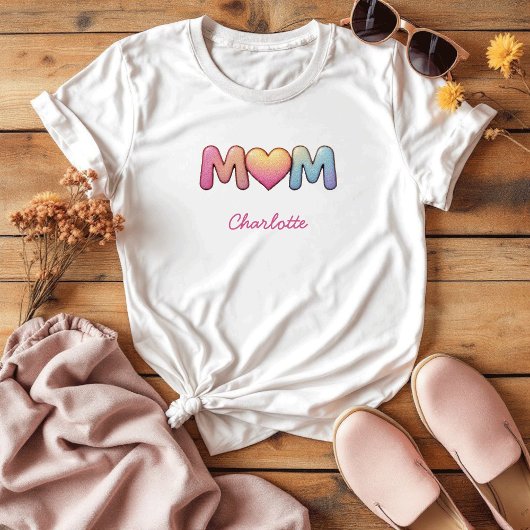 mam | Eenvoudig en klassiek mama leven T-shirt