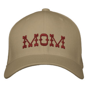 Mam Eenvoudige Moderne Typografie Custom Geborduurde Pet