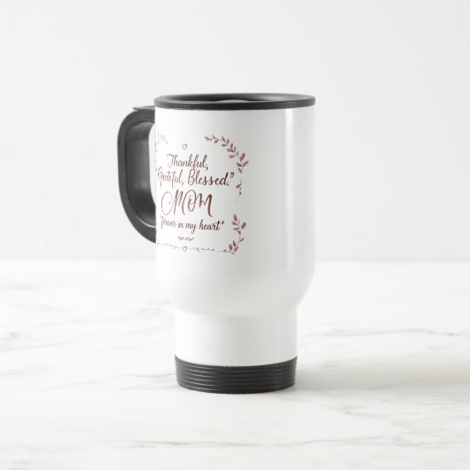 MAM - Elegante Roos Script Reisbeker (Voorkant links)