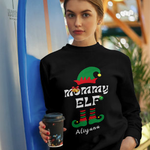 Mam elf familie die kerstmis afdekt t-shirt