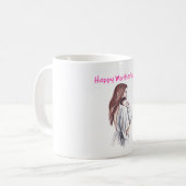 "Mam, elke dag is jouw dag. modderig" Koffiemok (Voorkant links)