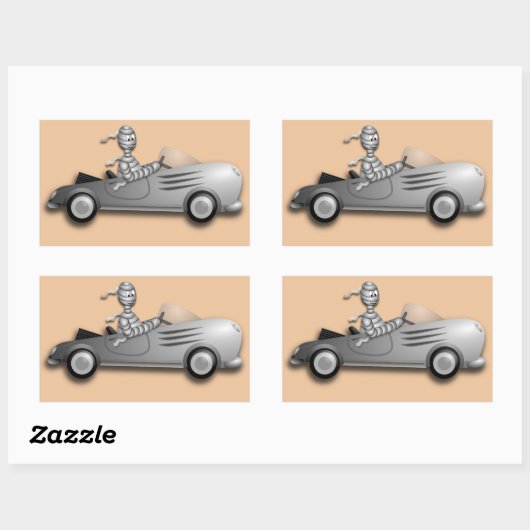 Mam en autostickers rechthoekige sticker (Vel)