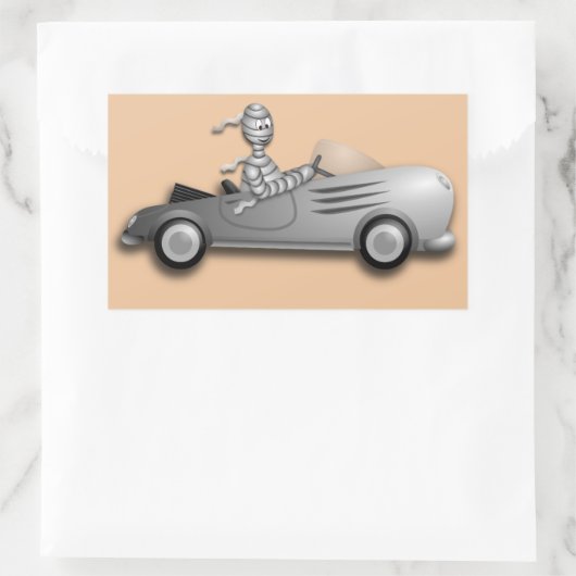 Mam en autostickers rechthoekige sticker (Tas)