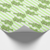 Mam- en Baby-alligator-schoeisel Cadeaupapier (Hoek)