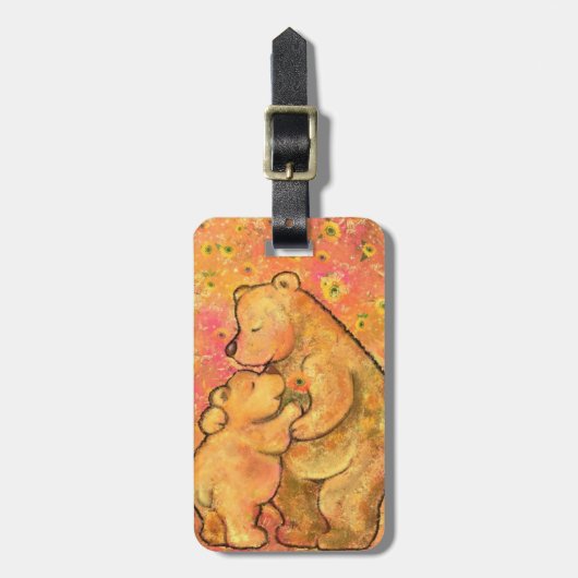 Mam en Baby Beer Bagagelabel (Voorkant verticaal)