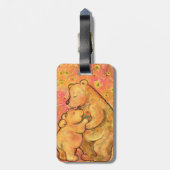 Mam en Baby Beer Bagagelabel (Achterkant verticaal)