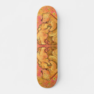 Mam en Baby Beer - Hug - Tekst toevoegen / Naam Persoonlijk Skateboard