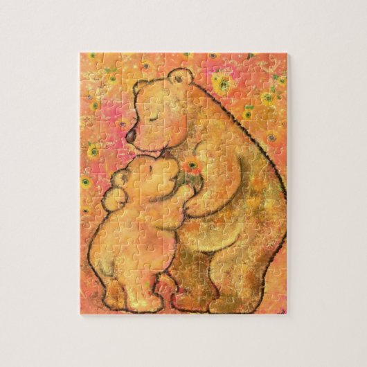 Mam en Baby Beer - Moederdag Legpuzzel (Verticaal)