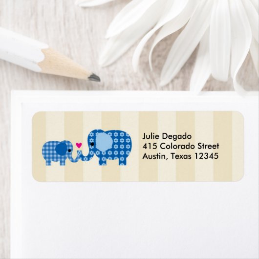 Mam en Baby Blue Elephant Label (Insitu)