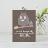 Mam en Baby Bossen Baby shower Kaart (Staand voorkant)