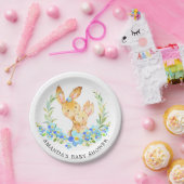 Mam en Baby Bunny Boys Baby shower 7" Bord (Feest)