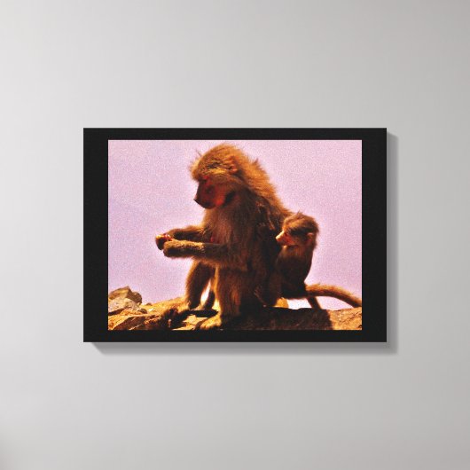 Mam en Baby Canvas Afdruk (Voorkant)