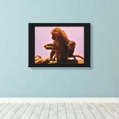 Mam en Baby Canvas Afdruk (Insitu (Houten vloer))