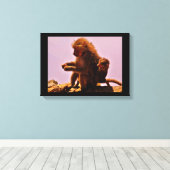 Mam en Baby Canvas Afdruk (Insitu (Houten vloer))