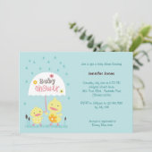 Mam en Baby Chick Kaart (Staand voorkant)