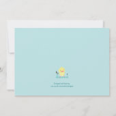 Mam en Baby Chick Kaart (Achterkant)