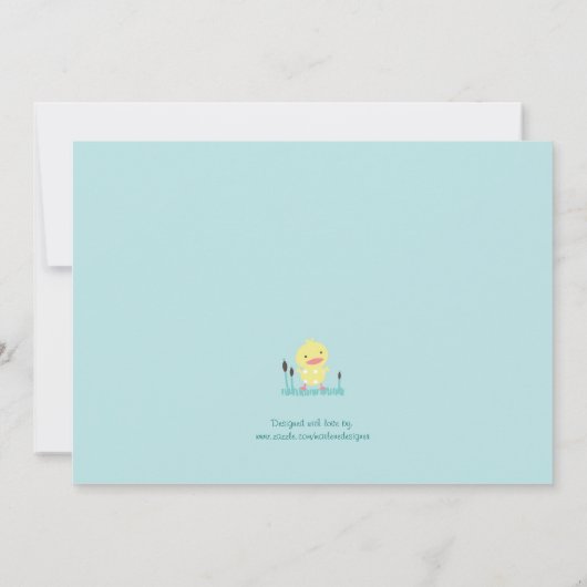 Mam en Baby Chick Kaart (Achterkant)