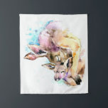 Mam en Baby Deer, Deer Family Gift, Funny Dauhgter Wandkleed<br><div class="desc">Mam en Baby Deer,  Deer Family Gift,  Funny Dauhgter</div>