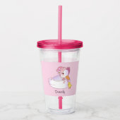 Mam en Baby Duck Acryl Drinkbeker (Voorkant)