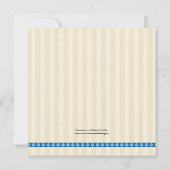 Mam en Baby Elephant Baby Boy Shower Invitation Kaart (Achterkant)