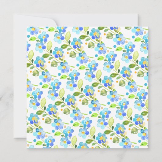 Mam en Baby Elephant Baby shower Kaart (Achterkant)