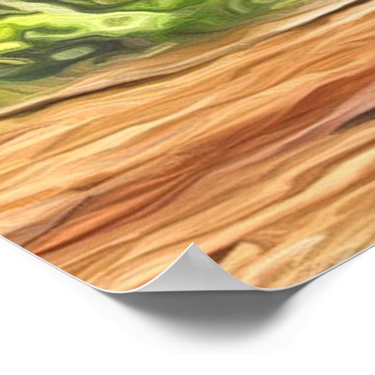 Mam en Baby Elephant Poster (Hoek)