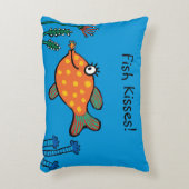 Mam en Baby Fish Kisses Decoratief Kussen (Voorkant(Verticaal))