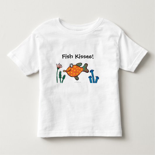 Mam en Baby Fish Kisses Kinder Shirts (Voorkant)