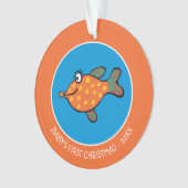 Mam en Baby Fish Kisses Ornament (voorkant)