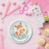 Mam en Baby Fox Boys Baby shower 7-inch Bord (Feest)