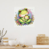Mam en Baby Frog Poster (Keuken)