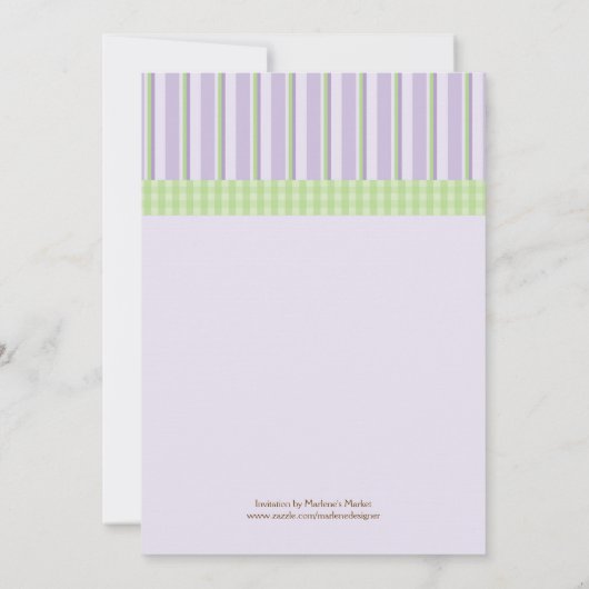 Mam en Baby Giraffe Baby shower Uitnodiging (Achterkant)