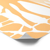 Mam en Baby Giraffe Baby shower Welkomstteken Poster (Hoek)