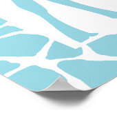 Mam en Baby Giraffe Baby shower Welkomstteken Poster (Hoek)