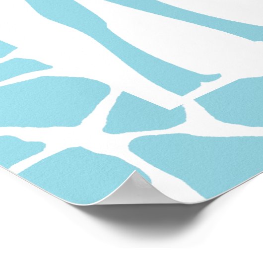 Mam en Baby Giraffe Baby shower Welkomstteken Poster (Hoek)