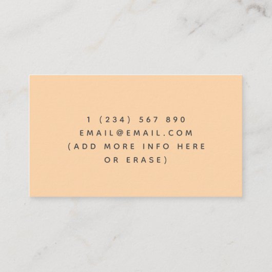 Mam en Baby Giraffe Babysitter Childcare Cute Swee Visitekaartje (Achterkant)