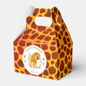 Mam en Baby Giraffe Bedankdoosjes (Voorkant Zijde)