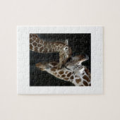 Mam en Baby Giraffe Cuddle Legpuzzel (Horizontaal)